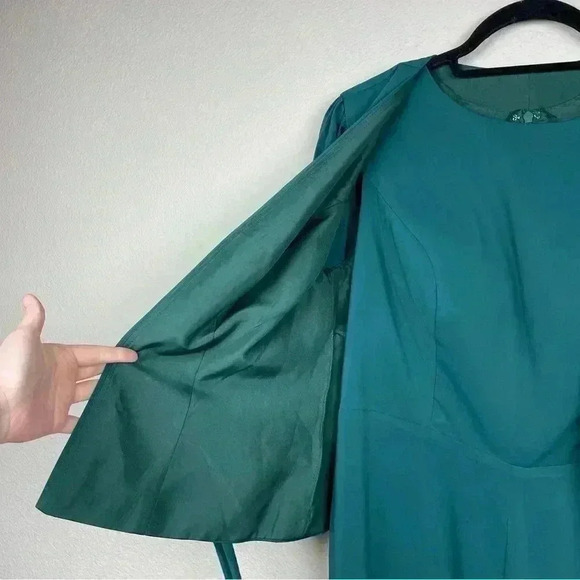 LAN TING Bride Women's 6 Emerald Mother of the Bride Jumpsuit Jacket Set Wedding - Picture 8 of 15